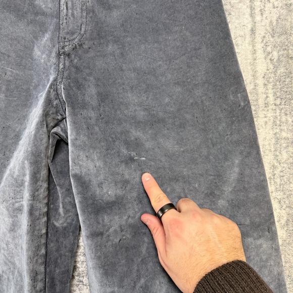 Universal Thread Sailor Wide Leg Jeans Womens 6R Gray Flocked Marbled High Rise - Picture 2 of 15